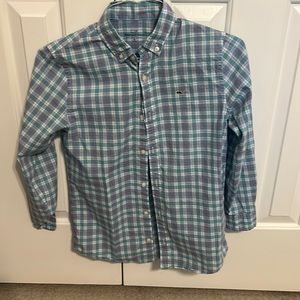 Vineyard Vines boys button down plaid size M 12-14